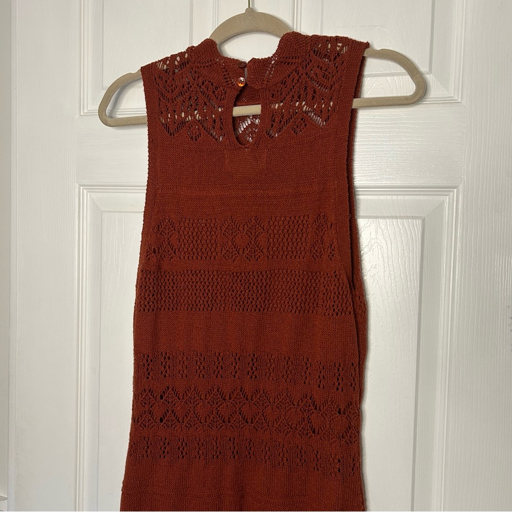 Anthropologie Crochet Midi Dress - Picture 9 of 12